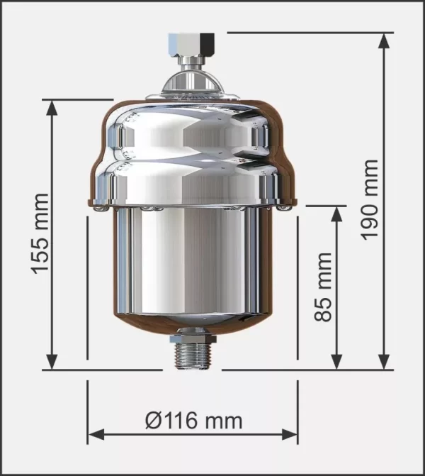 Aquecedor Individual INOX 5T Cardal 220v 6500w AQ-014/2 - Image 4