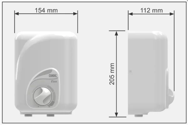 Aquecedor Central Flex 8t Cardal 8.200w 220v AQ-254/2 - Image 3