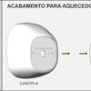 Acabamento Branco para Aquecedor Central Cardal - Image 3