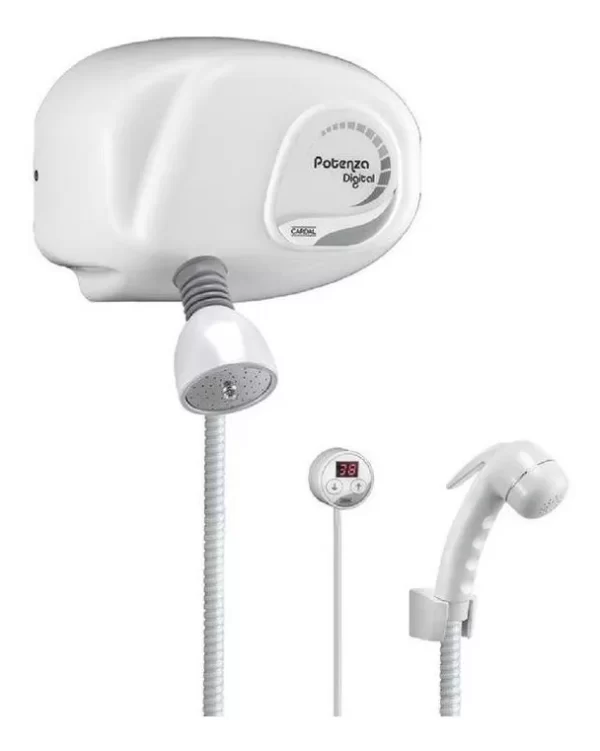DUCHA POTENZA FLEX DIGITAL PRESSURIZADA C/DESVIADOR BR 220V 7800W CARDAL AQ105/2