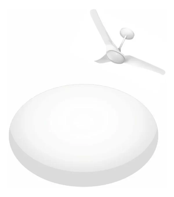 Globo Montado De Led P/ventilador De Teto Aliseu Slim