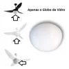 Globo Cupula Vidro Para Ventilador De Teto Aliseu Terral - Image 4