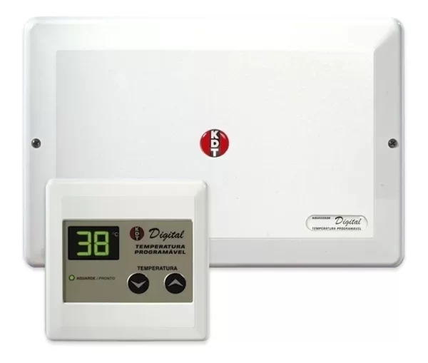 AQUECEDOR ELÉTRICO CENTRAL DIGITAL BRANCO 220V 10.560W KDT - 2028