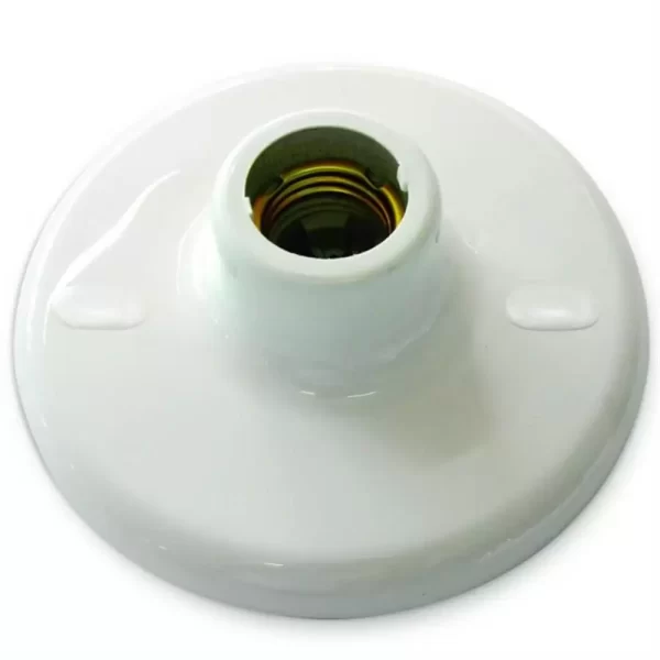 Plafon Plástico Branco com Borne E27 8011 GERMER