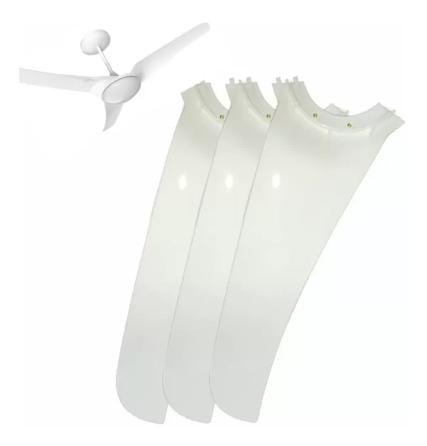 Jogo De Hélices 3 Pás Ventilador De Teto Aliseu Slim