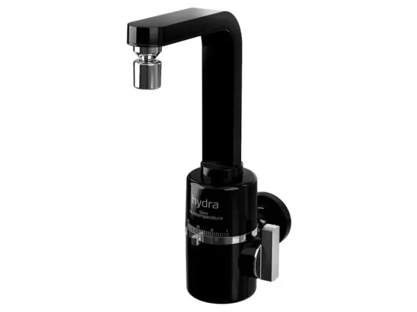 Torneira Multitemperatura SLIM 4T 220v 5500w Preta Parede