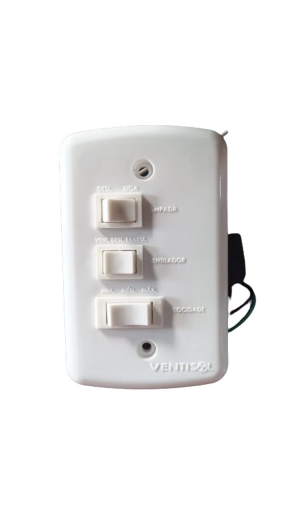 Controle Parede de Ventilador Teto com Capacitor  Ventisol 127V - Image 2