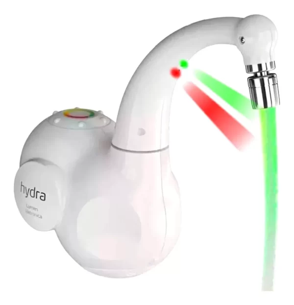Torneira Eletrônica LUMEN 220v 5500w  Branca  Parede - Image 3