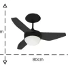 Jogo De Hélices 3 Pás Ventilador De Teto Nano Black Aliseu - Image 3