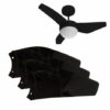 Jogo De Hélices 3 Pás Ventilador De Teto Nano Black Aliseu - Image 2