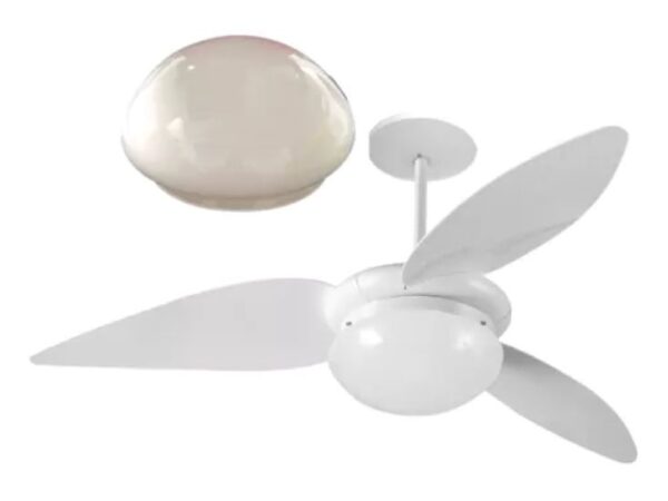 Globo De Vidro Leitoso Para Ventilador De Teto Aliseu Pl - Image 3