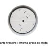 PLAFON SUPORTE DO GLOBO CÚPULA DE VIDRO DA LUMINÁRIA VENTILADOR ALISEU INSPIRE NANO - Image 3