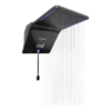 Chuveiro Elétrico Híbrido Eletrônico com Visor Digital 127V (110V) 5500w Preto Quadrado Ducali Premium Digital Zagonel